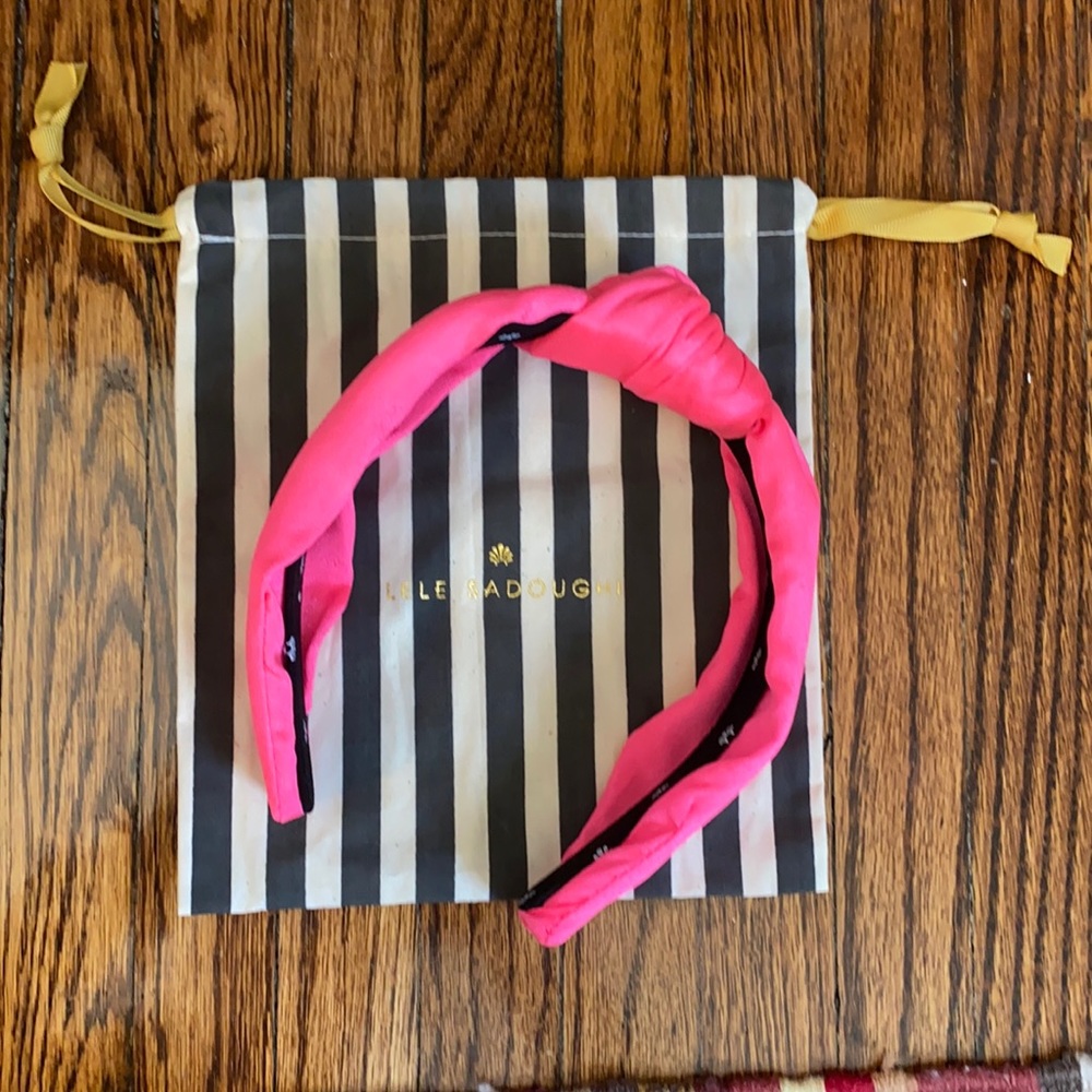Lele Sadoughi Bright Pink Headband